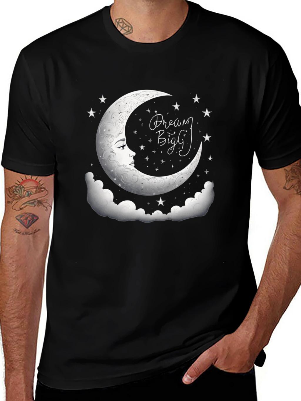 Dream Big Graphic Tee - Black