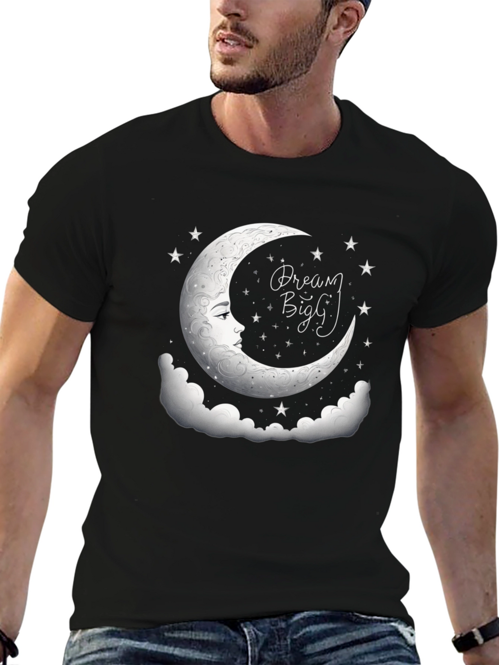 Dream Big Graphic Tee - Black