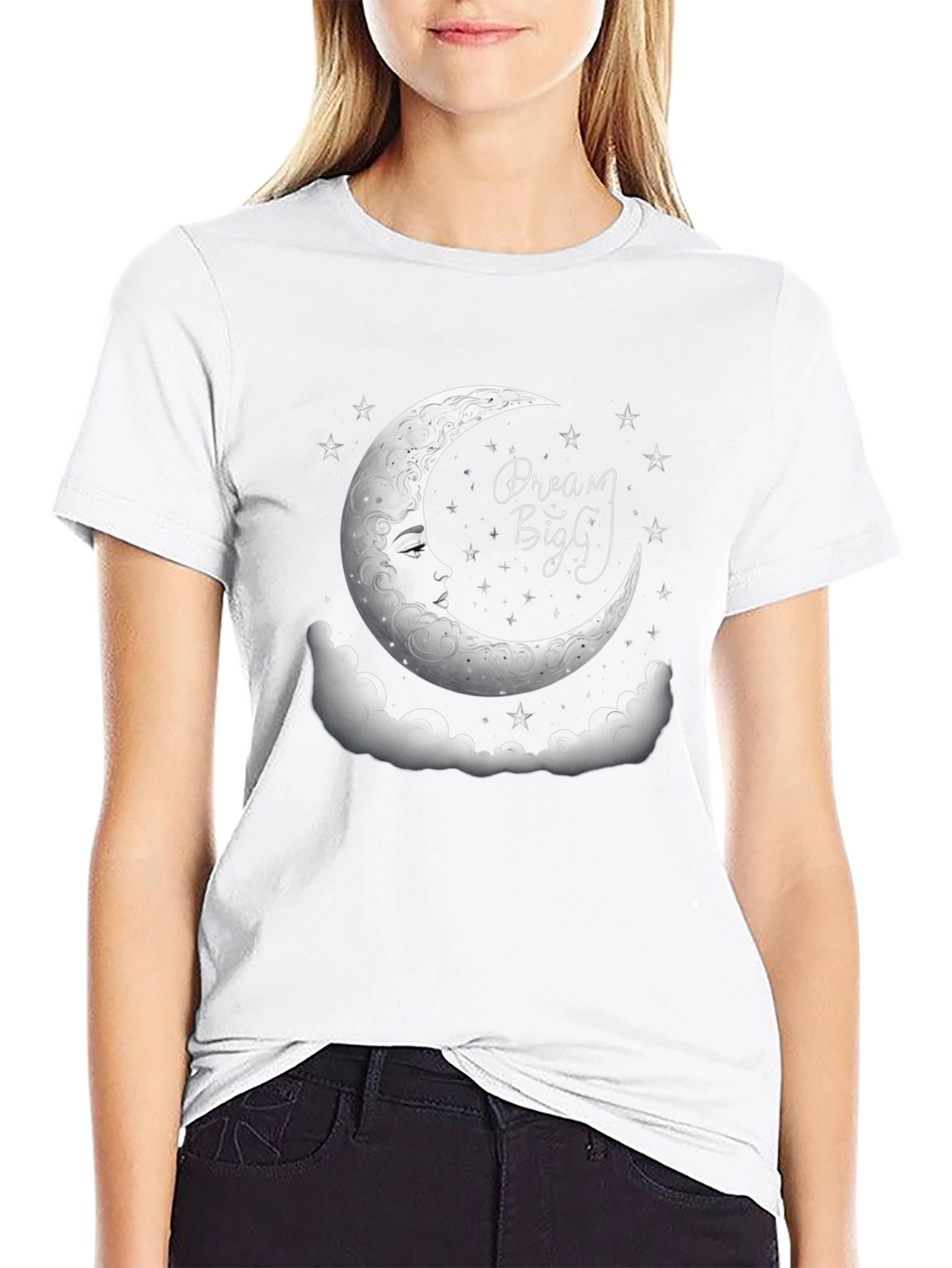 Dream Big Graphic Tee - Black