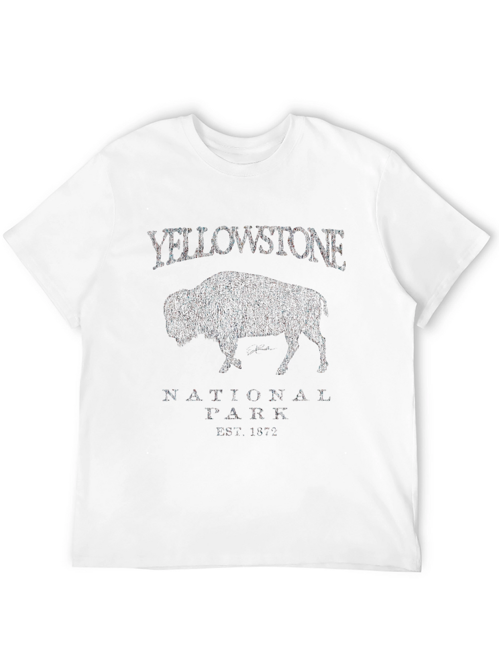 Yellowstone National Park Bison Graphic T-Shirt
