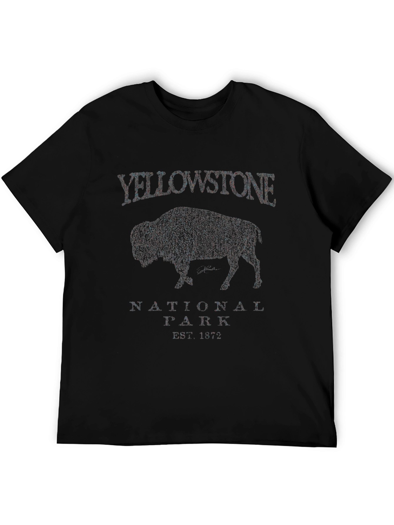 Yellowstone National Park Bison Graphic T-Shirt