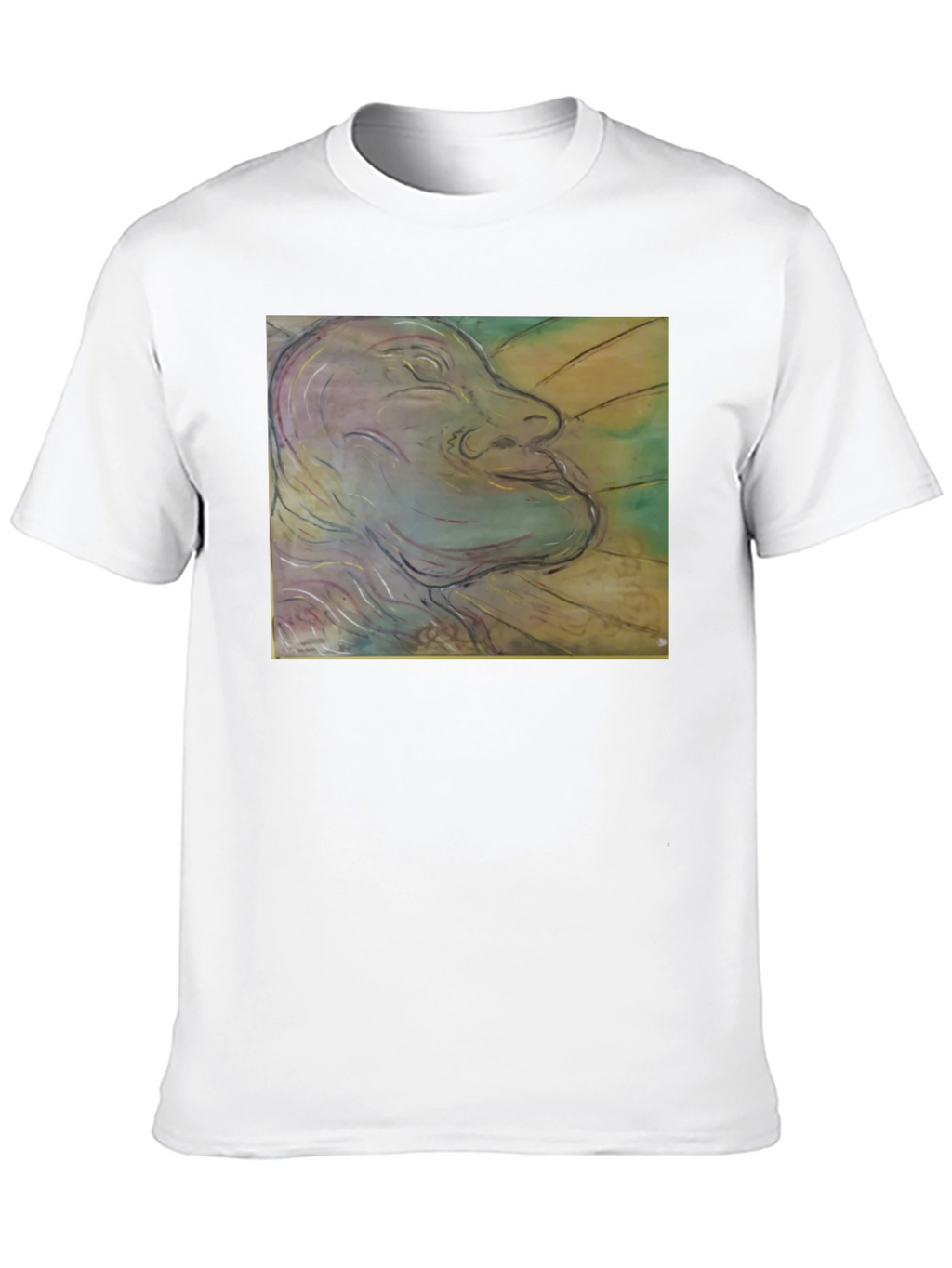 Artistic Face Graphic Black T-Shirt