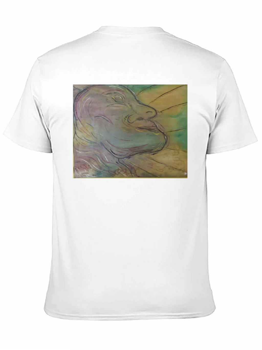 Artistic Face Graphic Black T-Shirt
