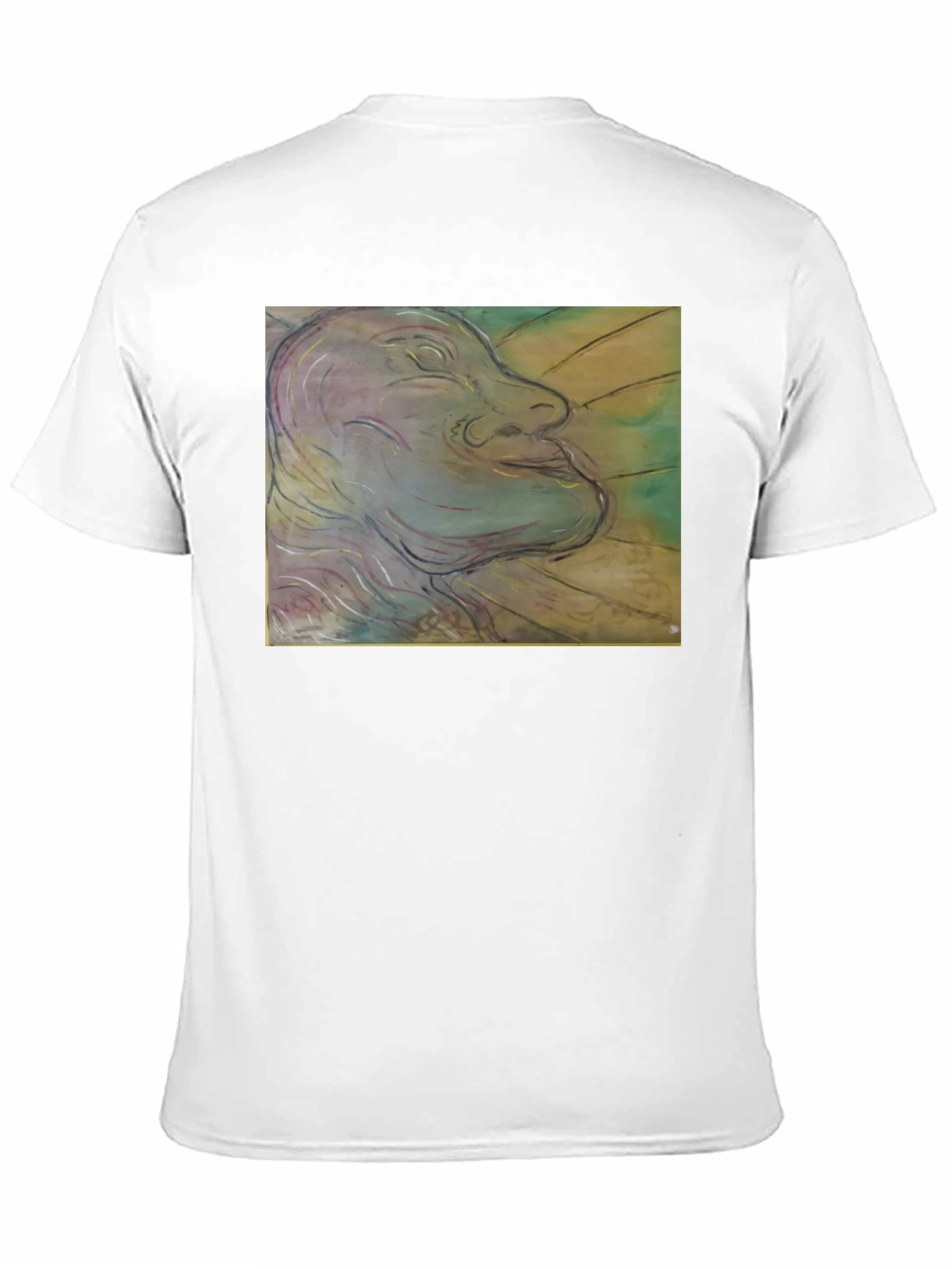 Artistic Face Graphic Black T-Shirt