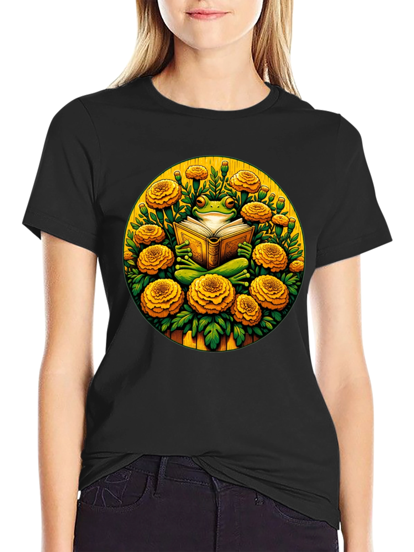 Frog Reader Graphic Tee - Bookworm T-Shirt