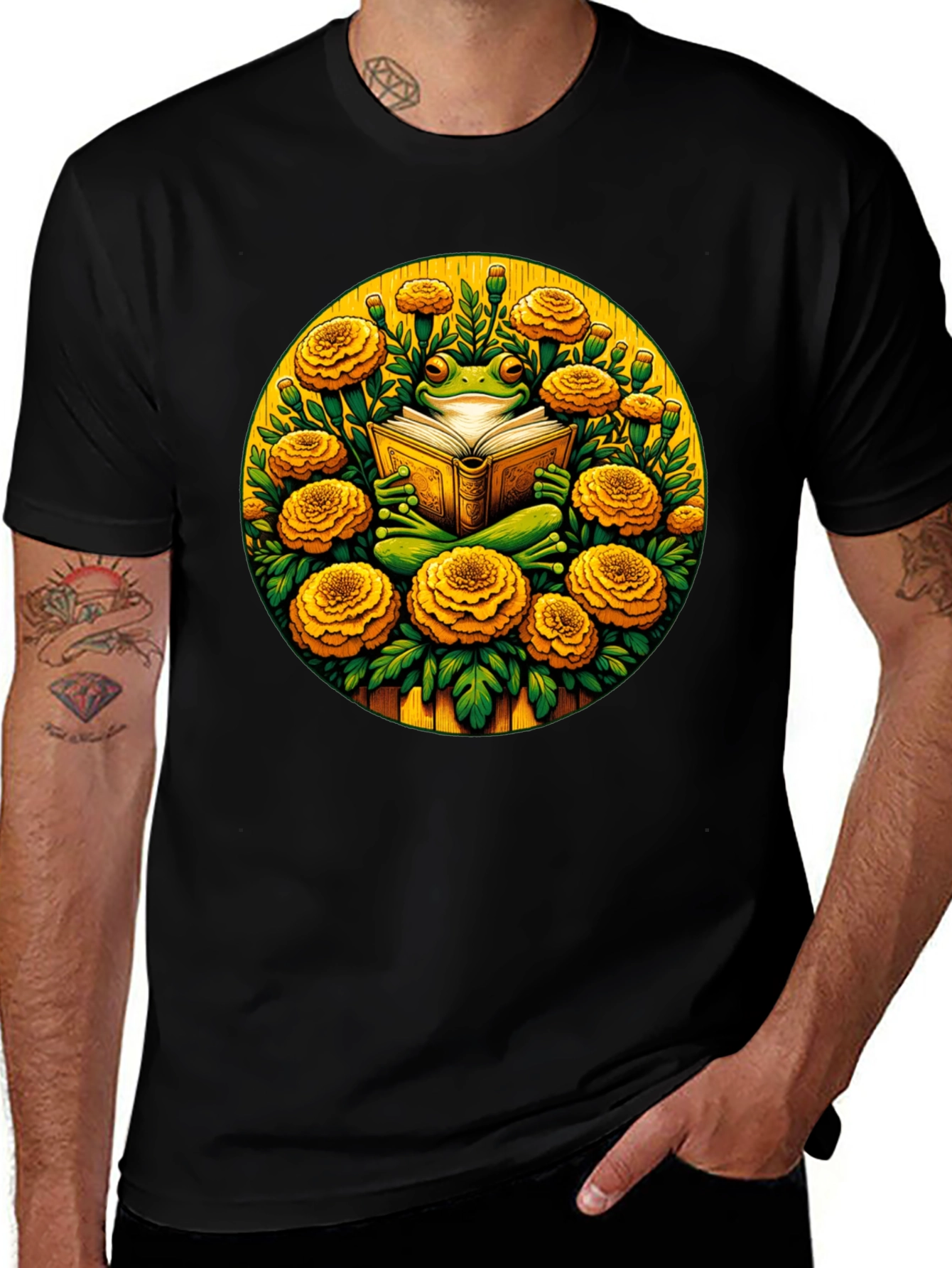 Frog Reader Graphic Tee - Bookworm T-Shirt