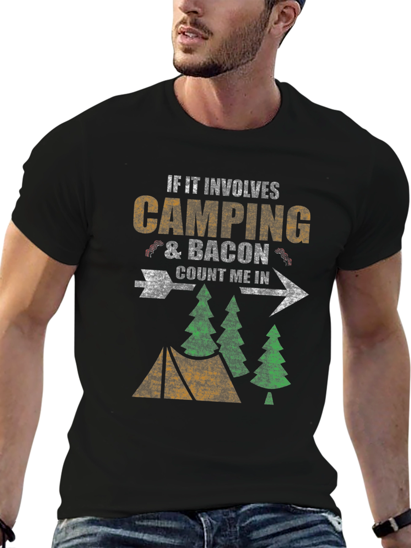 Camping & Bacon T-Shirt