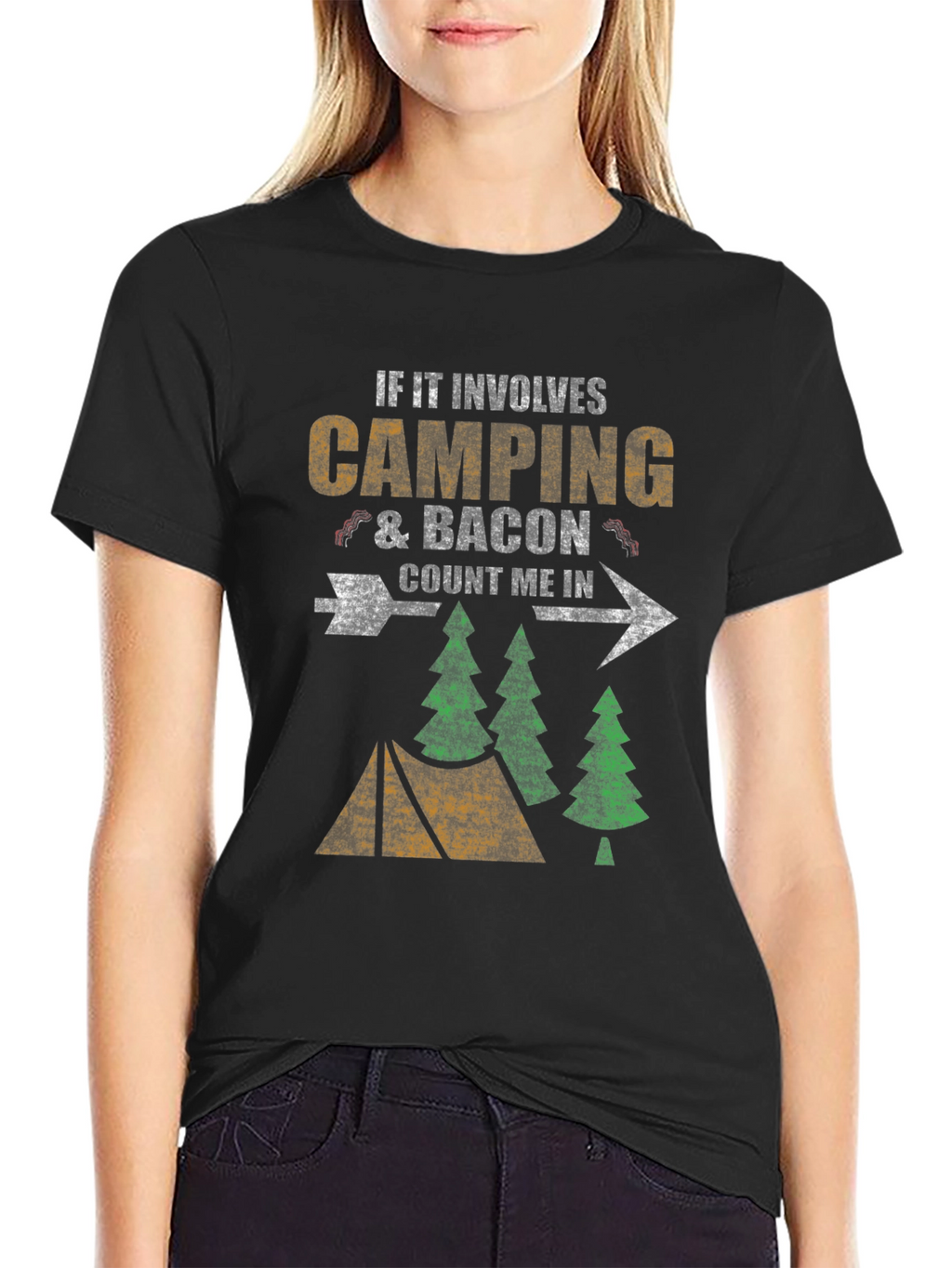 Camping & Bacon T-Shirt