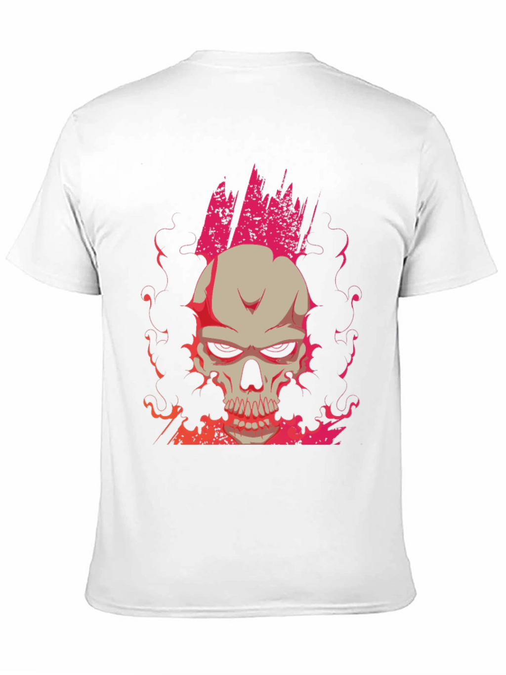 Skull Graphic Print Tee - Mens Black T-Shirt