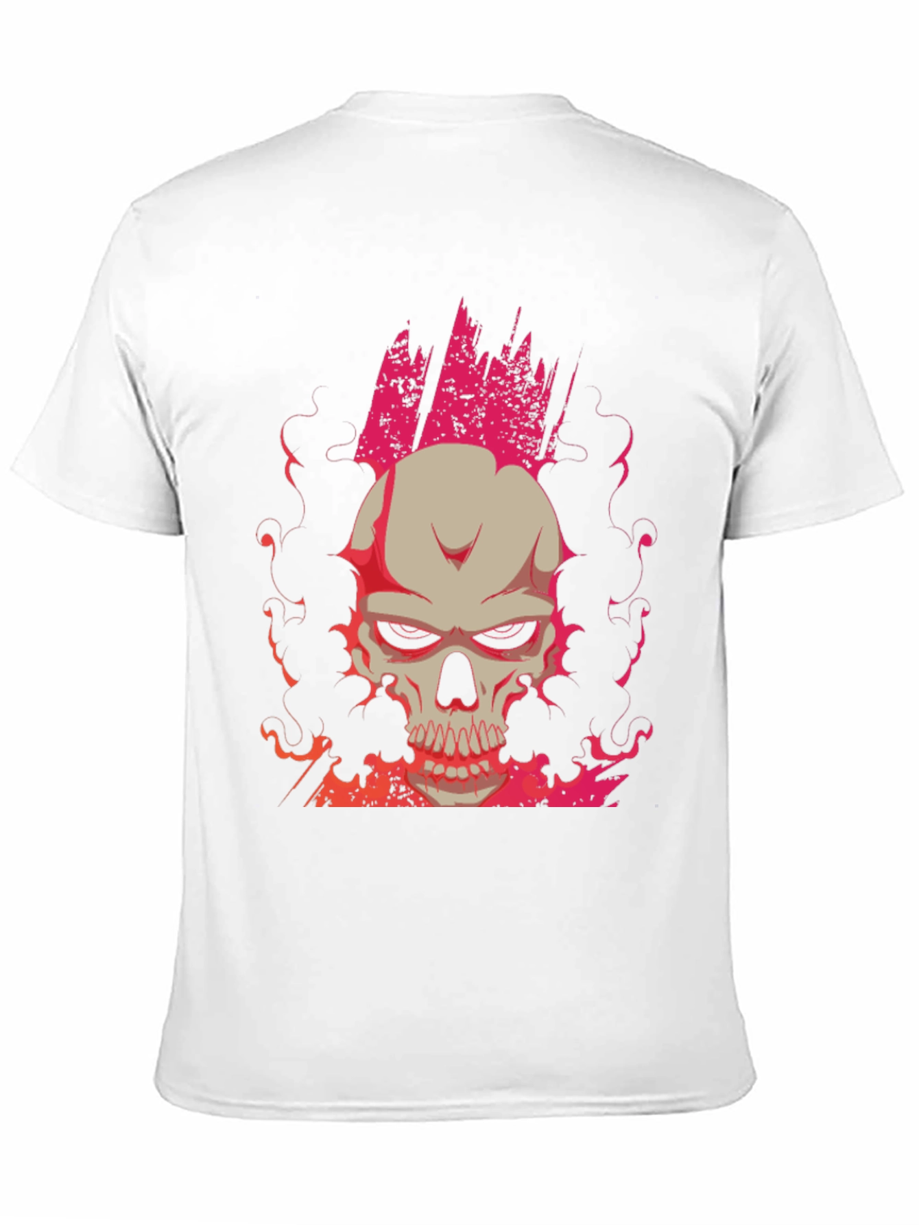 Skull Graphic Print Tee - Mens Black T-Shirt