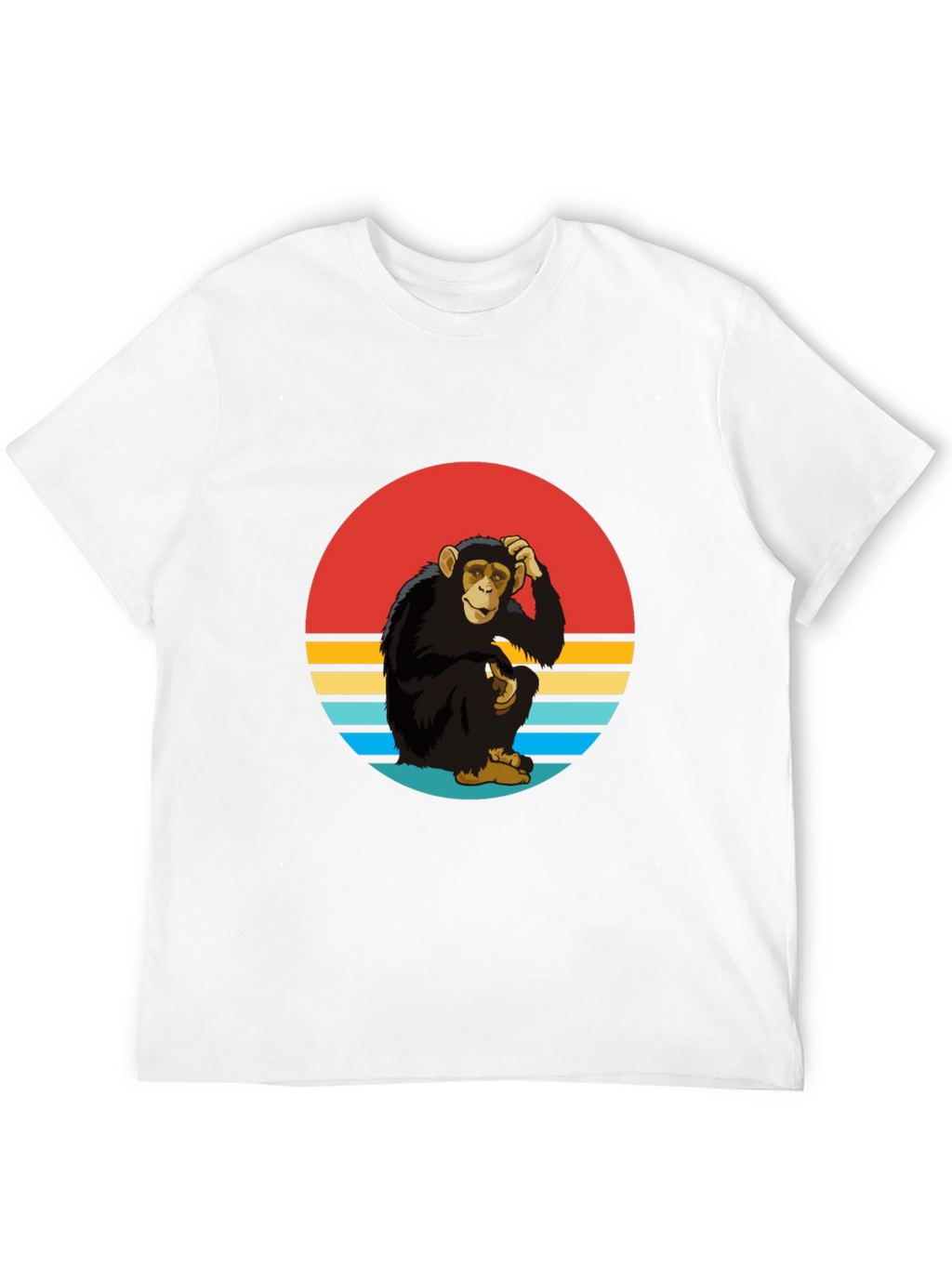 Retro Monkey Graphic Tee - Classic Style