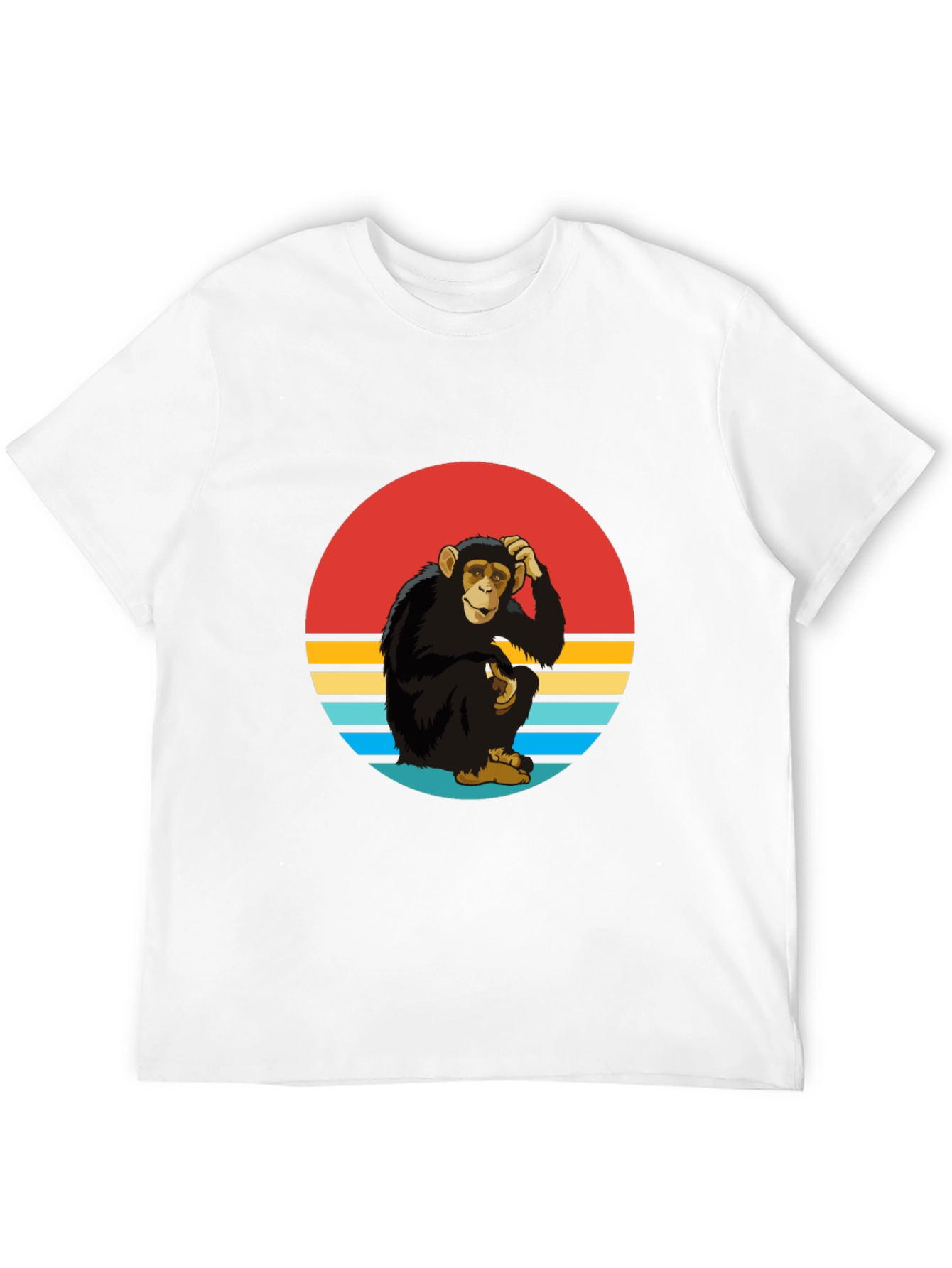 Retro Monkey Graphic Tee - Classic Style