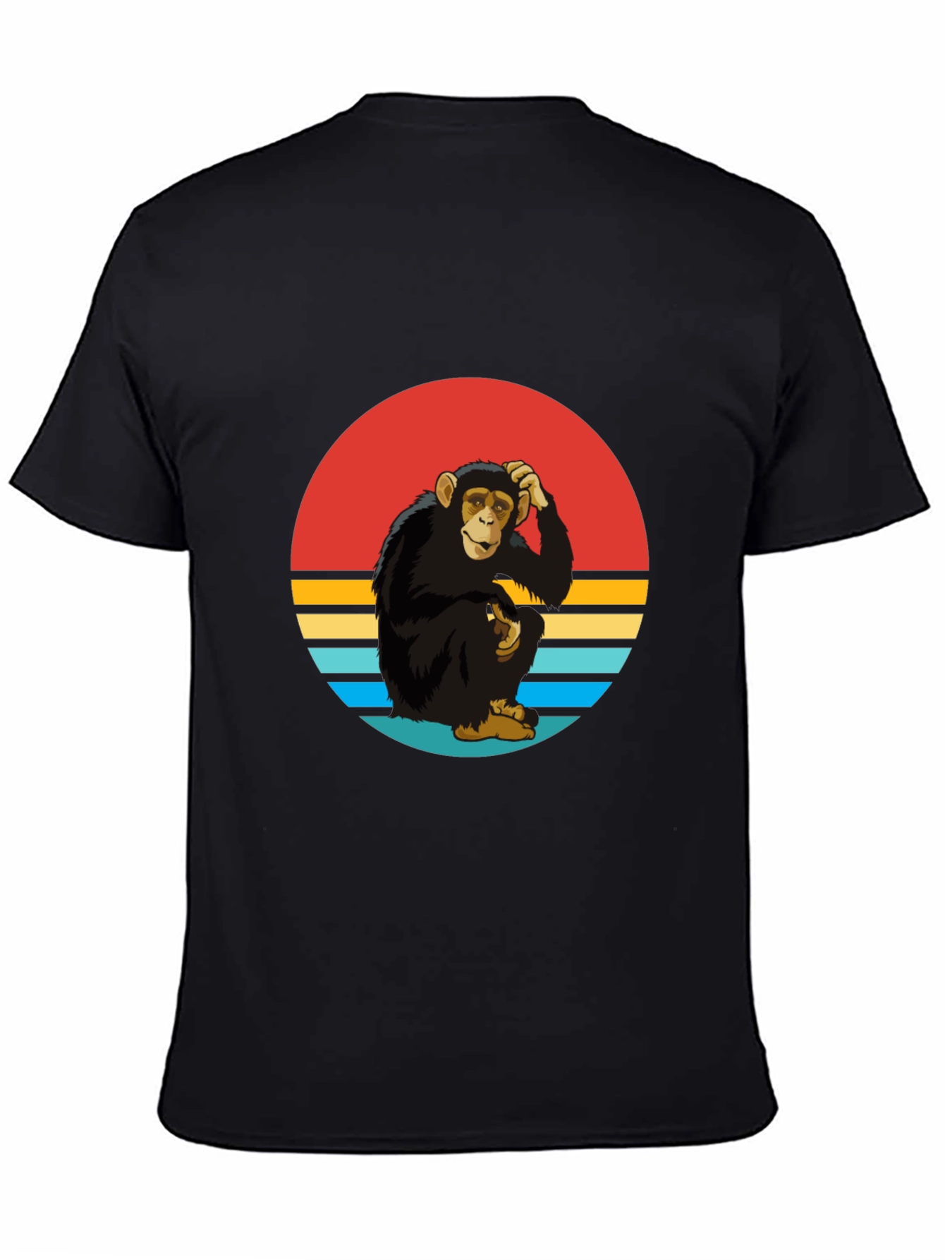 Retro Monkey Graphic Tee - Classic Style