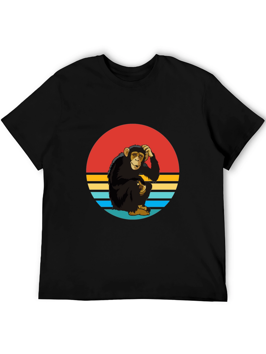 Retro Monkey Graphic Tee - Classic Style