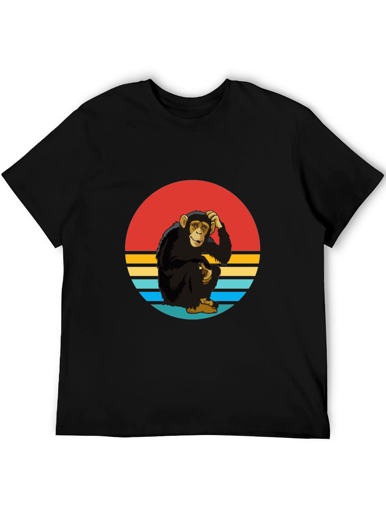Retro Monkey Graphic Tee - Classic Style