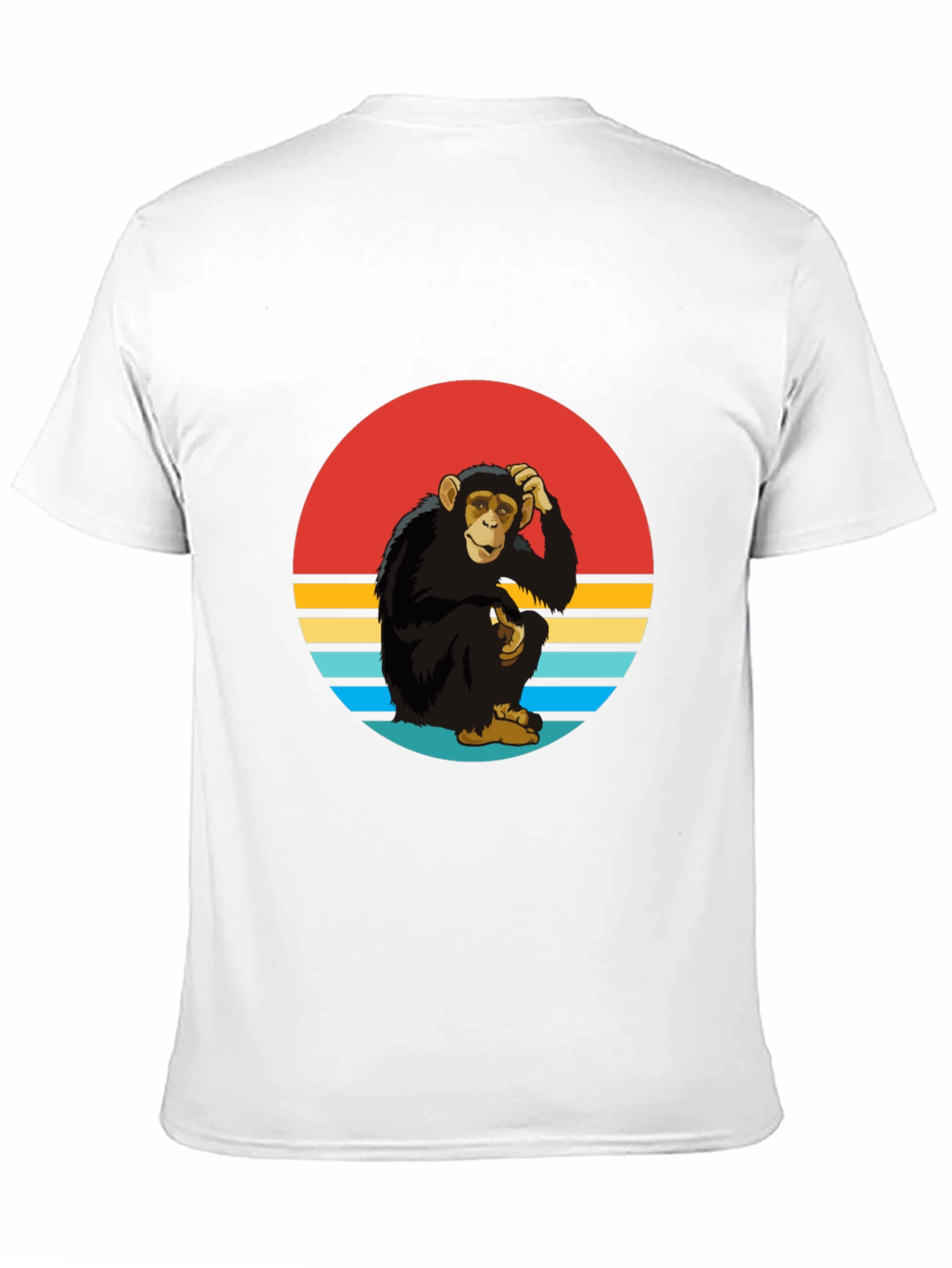 Retro Monkey Graphic Tee - Classic Style