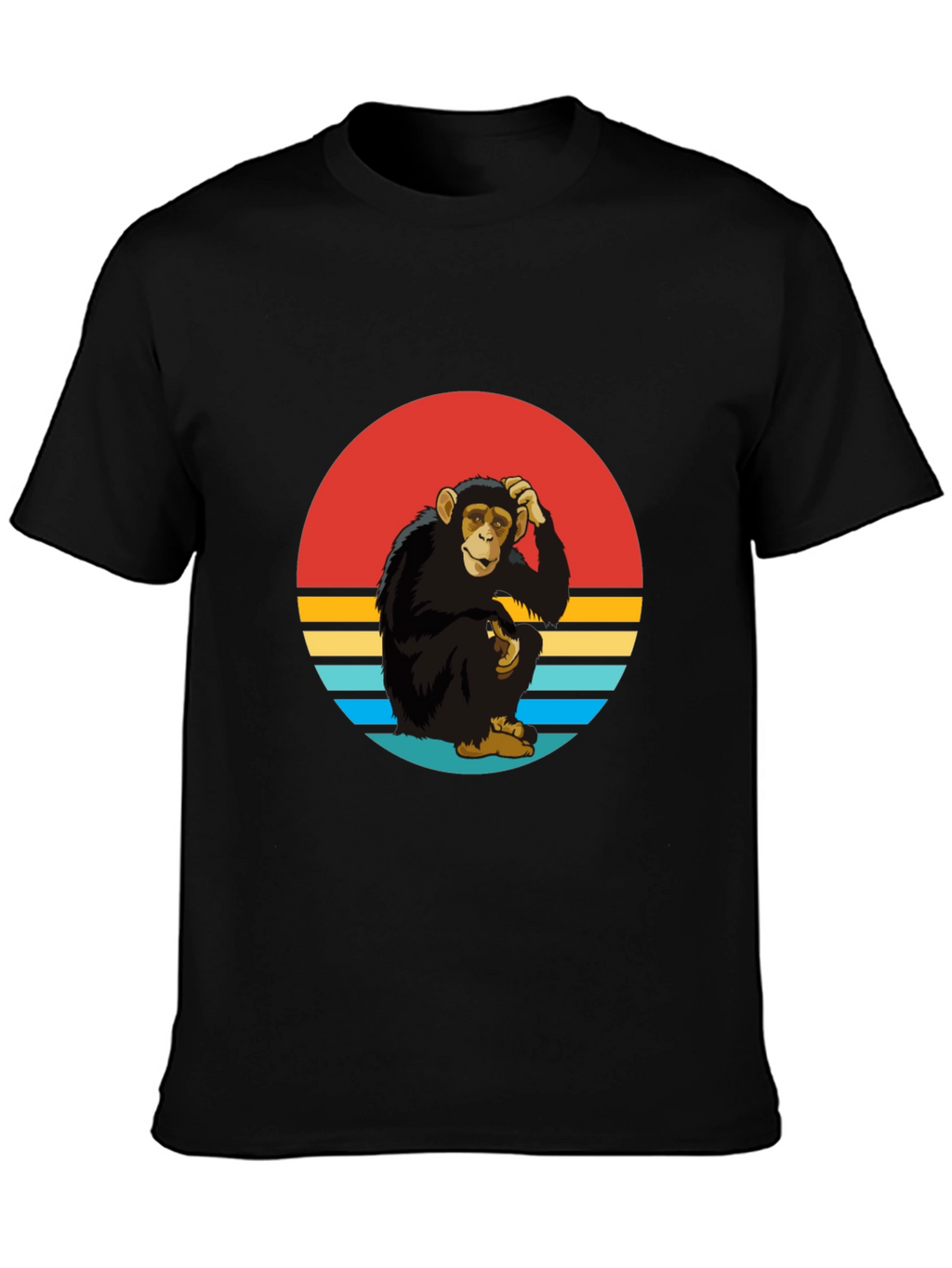 Retro Monkey Graphic Tee - Classic Style