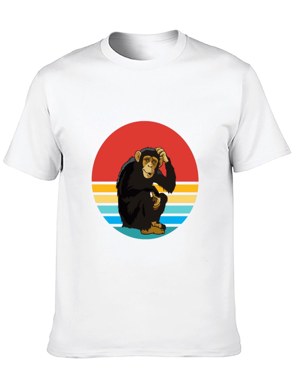Retro Monkey Graphic Tee - Classic Style