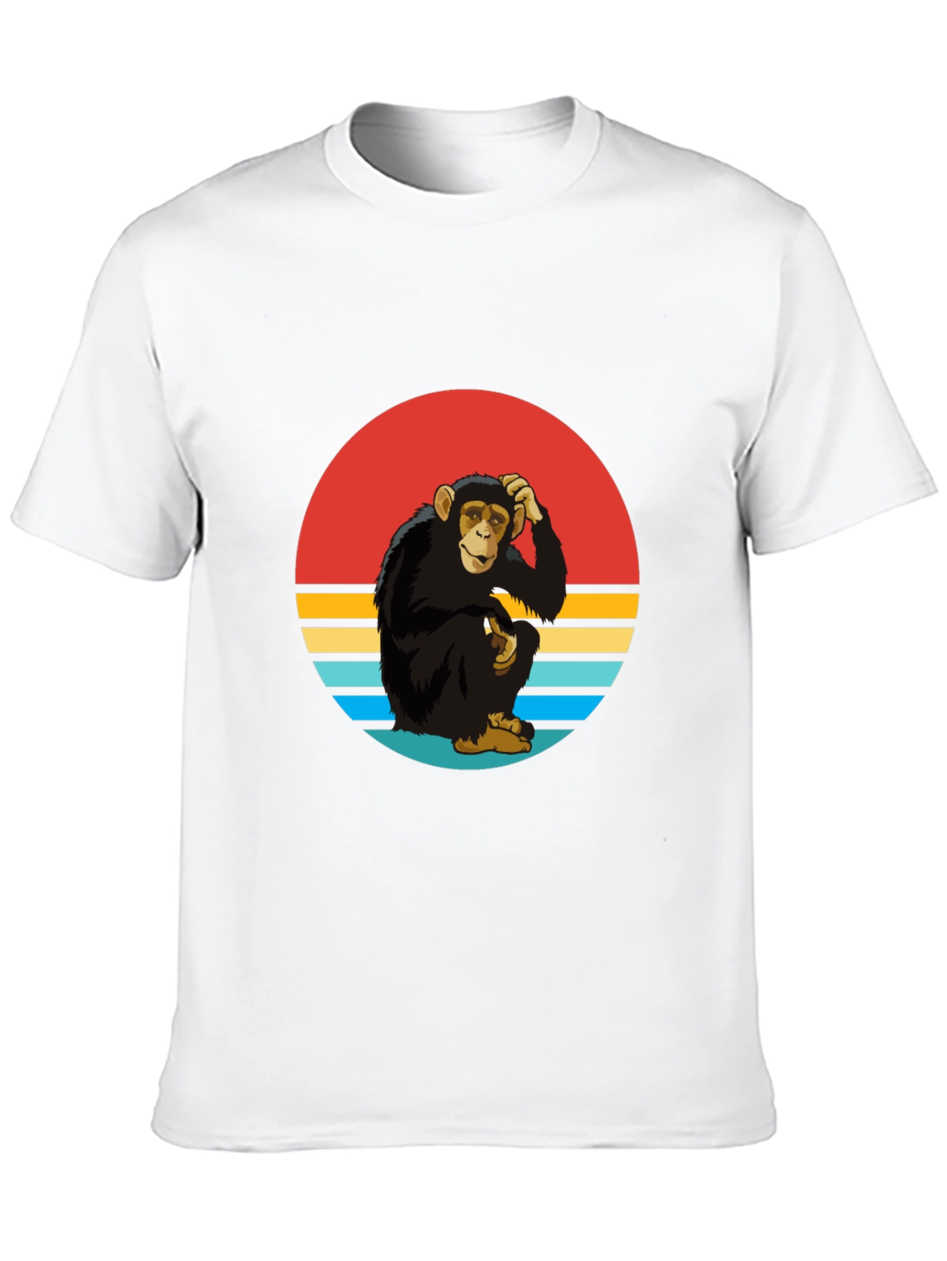 Retro Monkey Graphic Tee - Classic Style