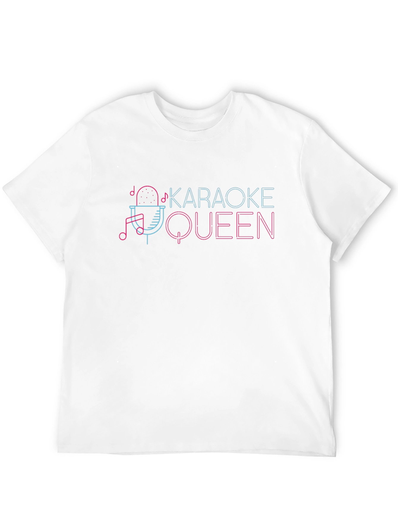 Karaoke Queen Graphic Tee - Music Lover T-Shirt