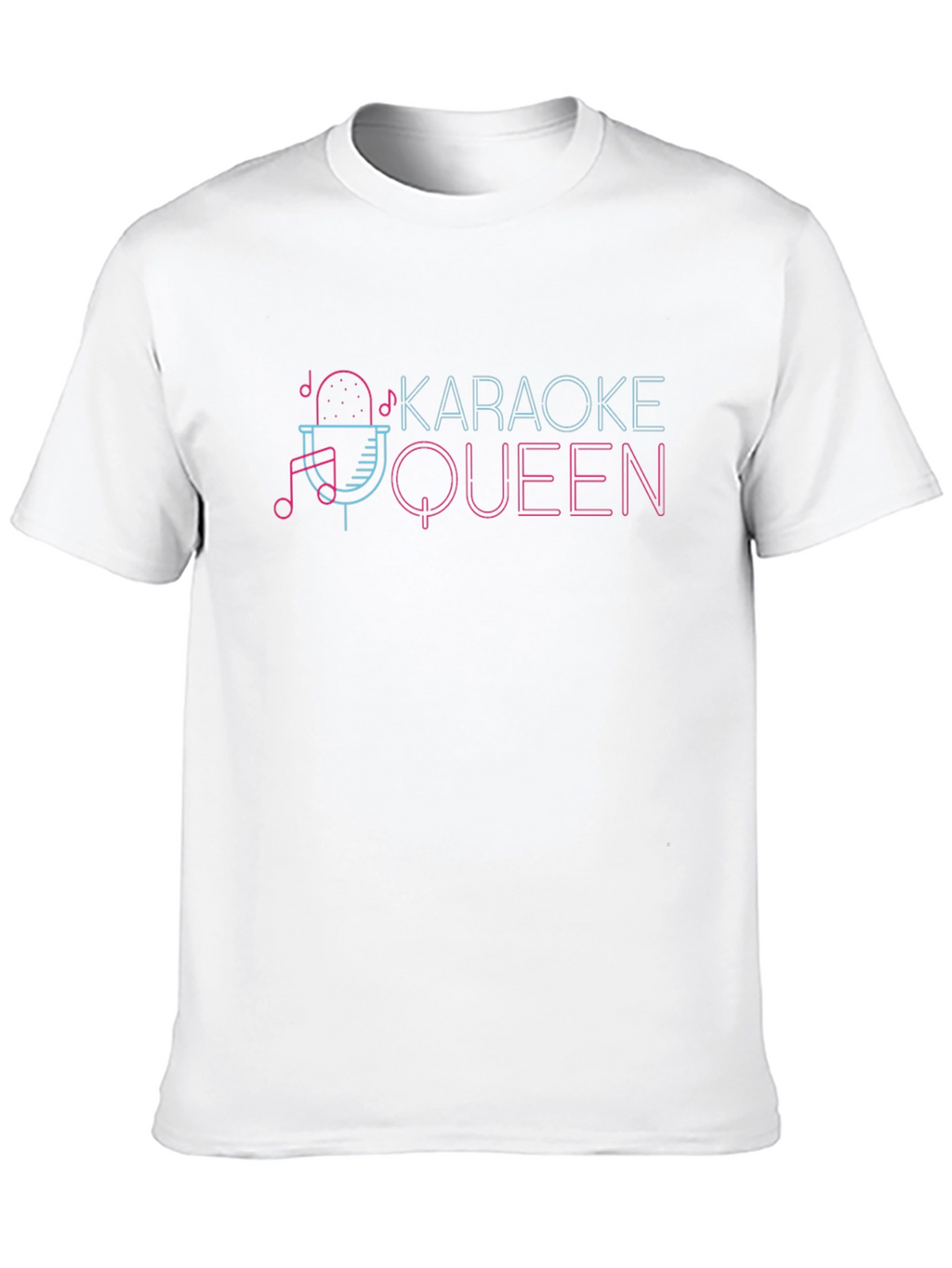 Karaoke Queen Graphic Tee - Music Lover T-Shirt