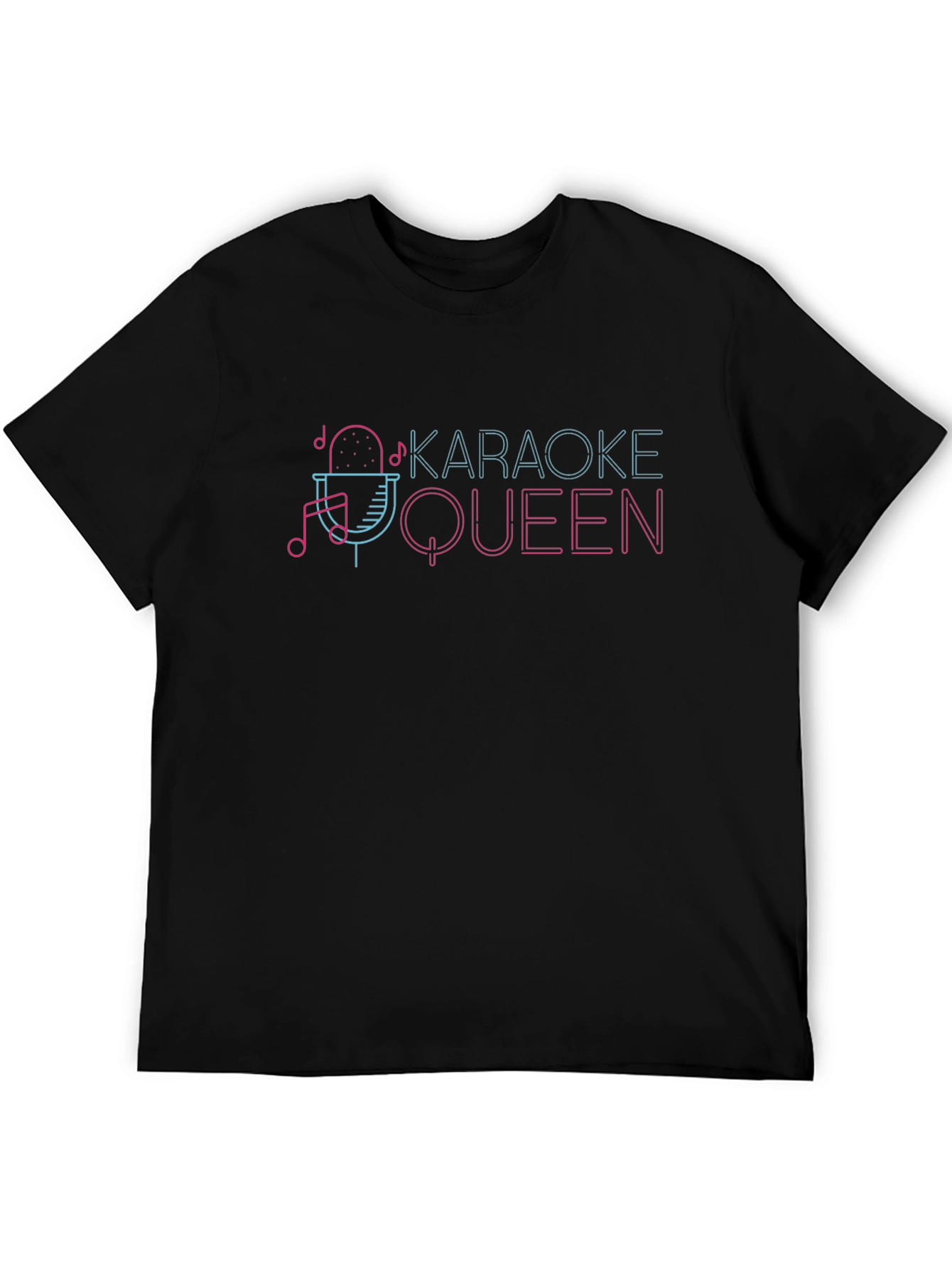 Karaoke Queen Graphic Tee - Music Lover T-Shirt