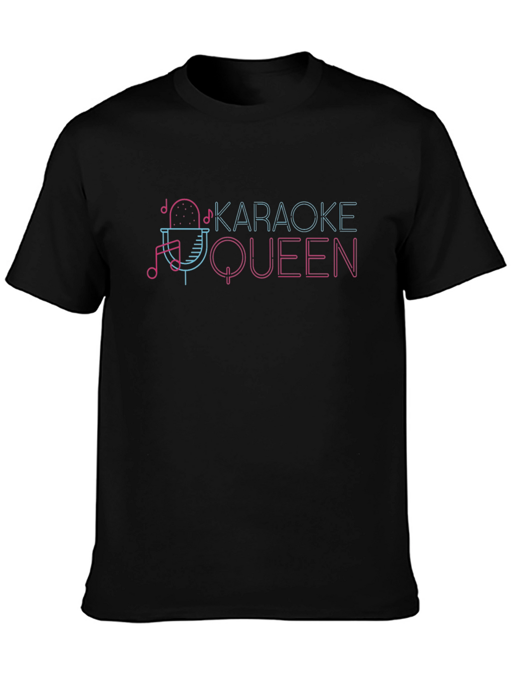 Karaoke Queen Graphic Tee - Music Lover T-Shirt