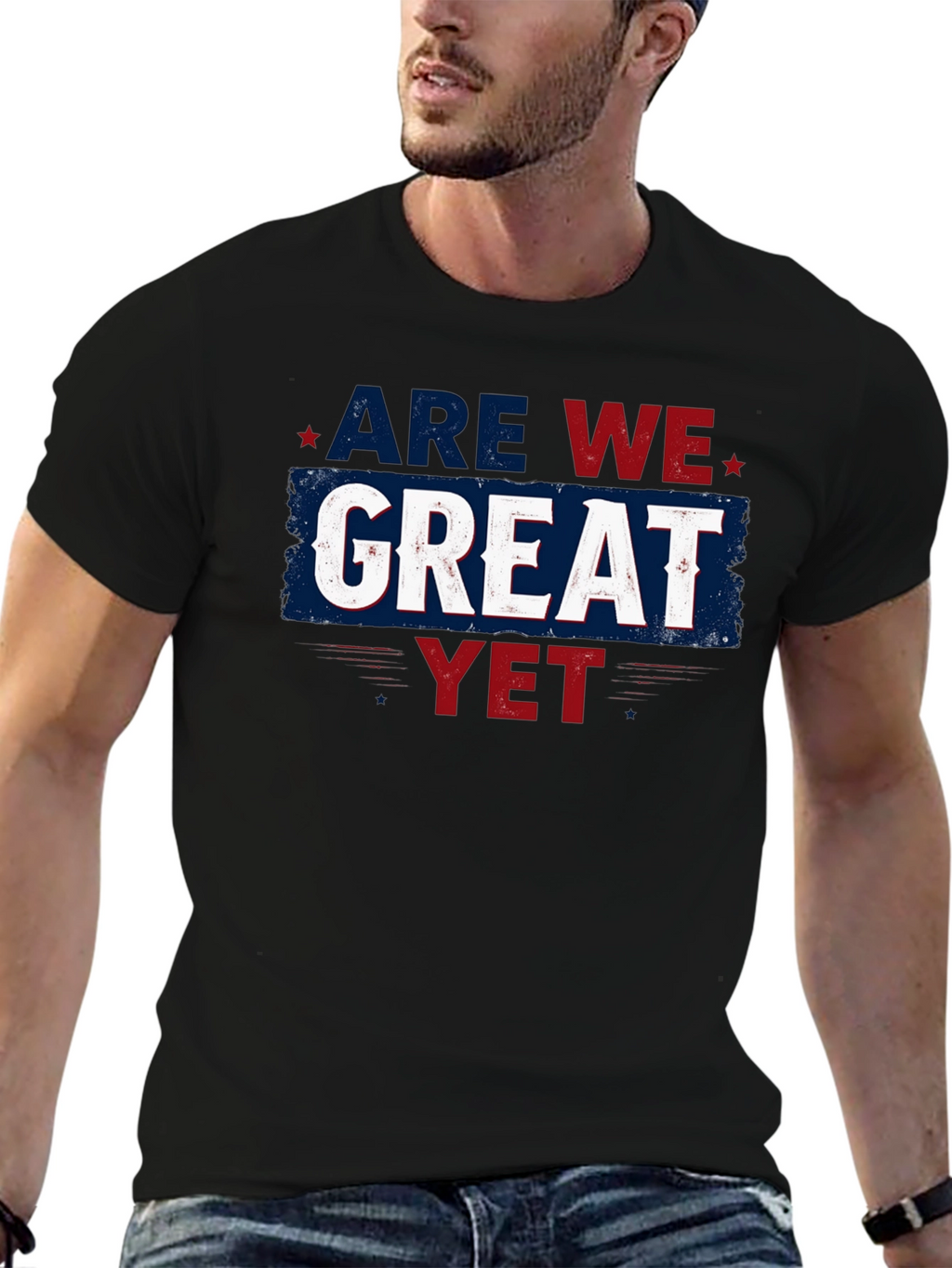 Are We Great Yet T-Shirt - Patriotic Style