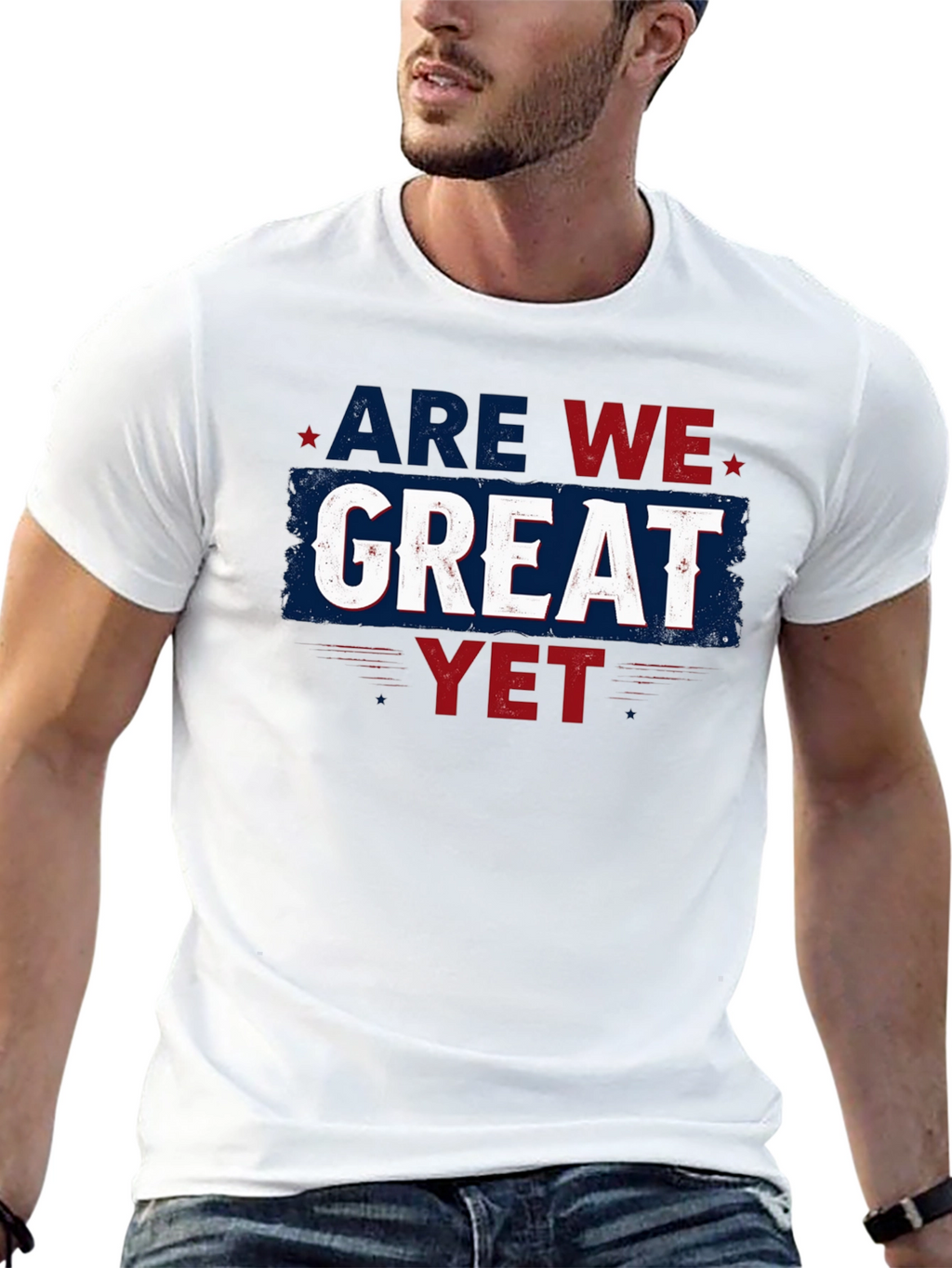 Are We Great Yet T-Shirt - Patriotic Style