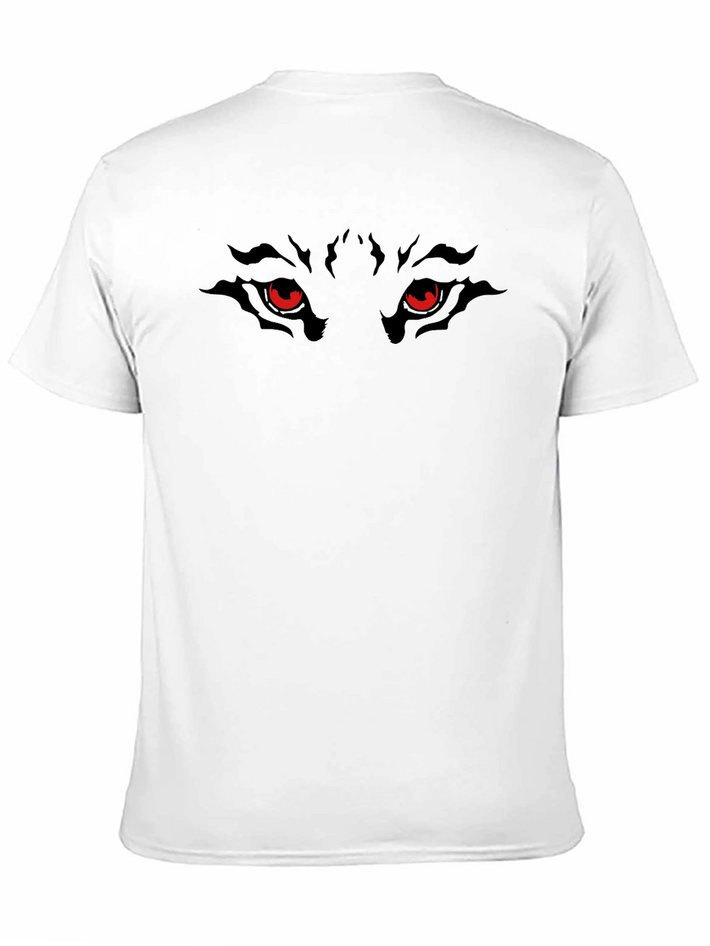 Mens Black Wolf Eyes Graphic Tee