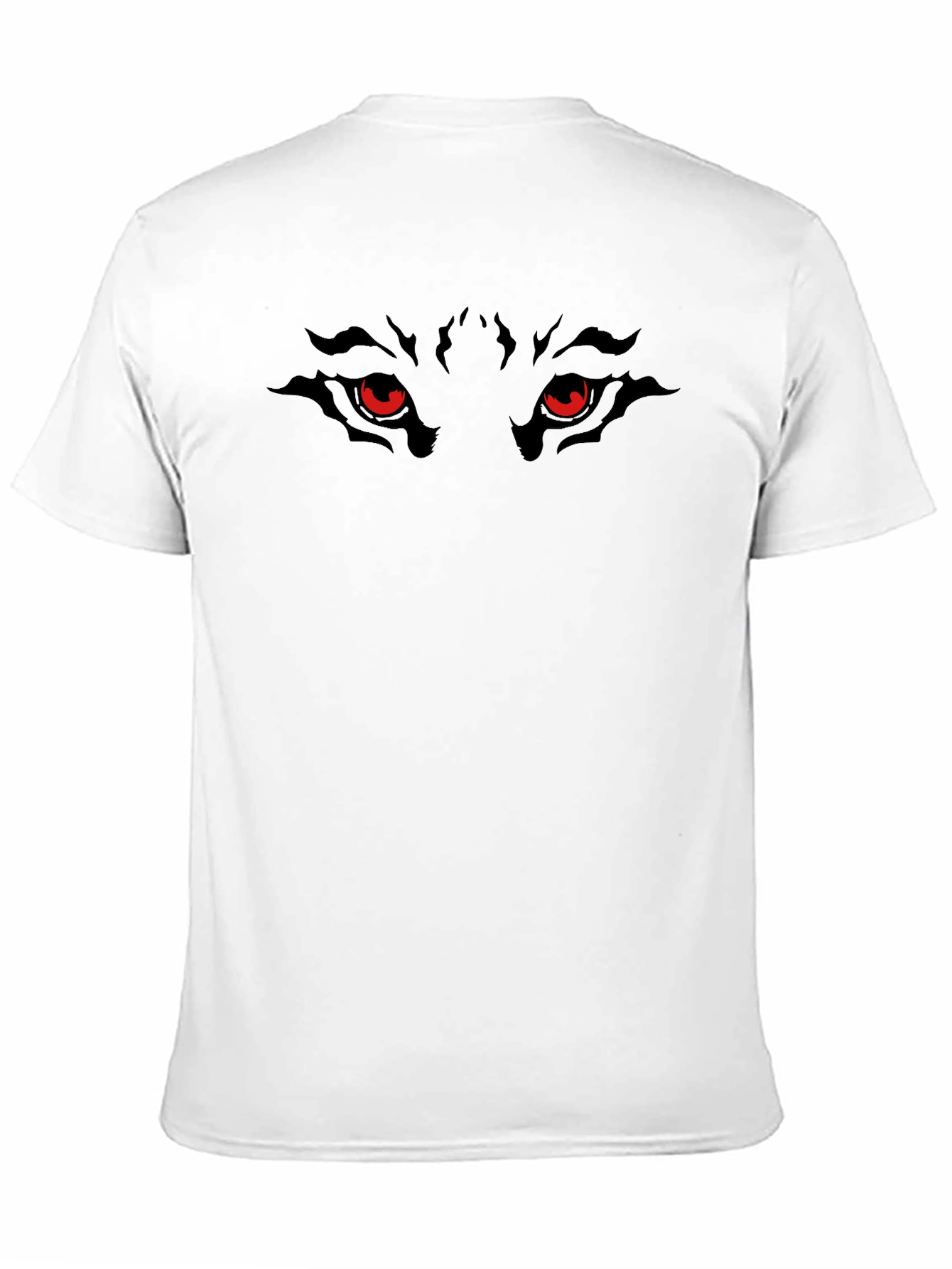 Mens Black Wolf Eyes Graphic Tee