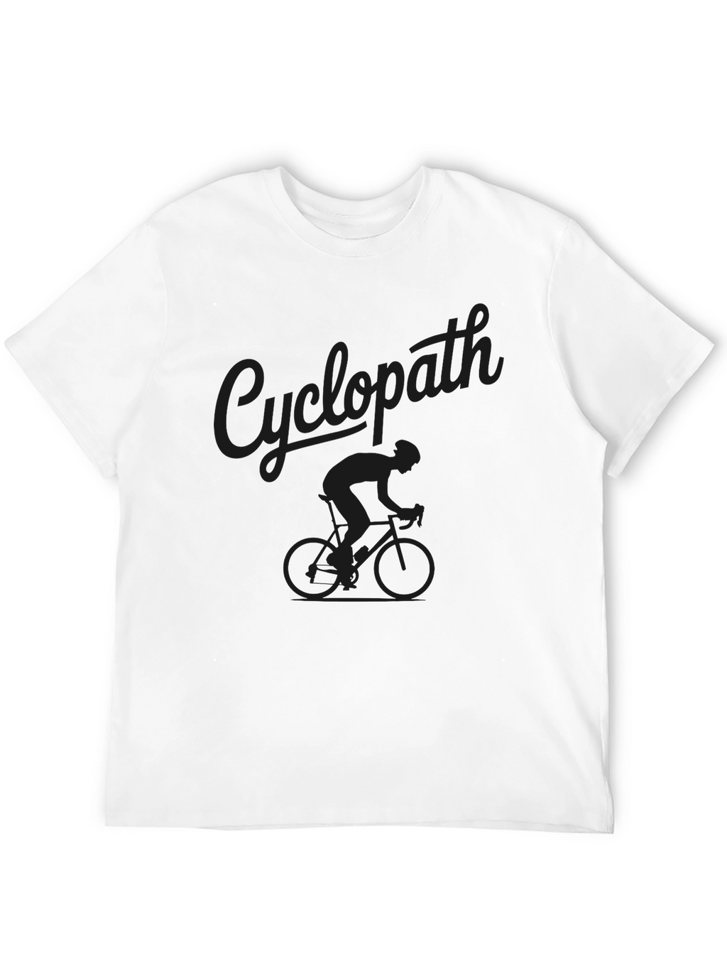 Cyclopath Black Graphic Tee - Cycling Enthusiast T-Shirt