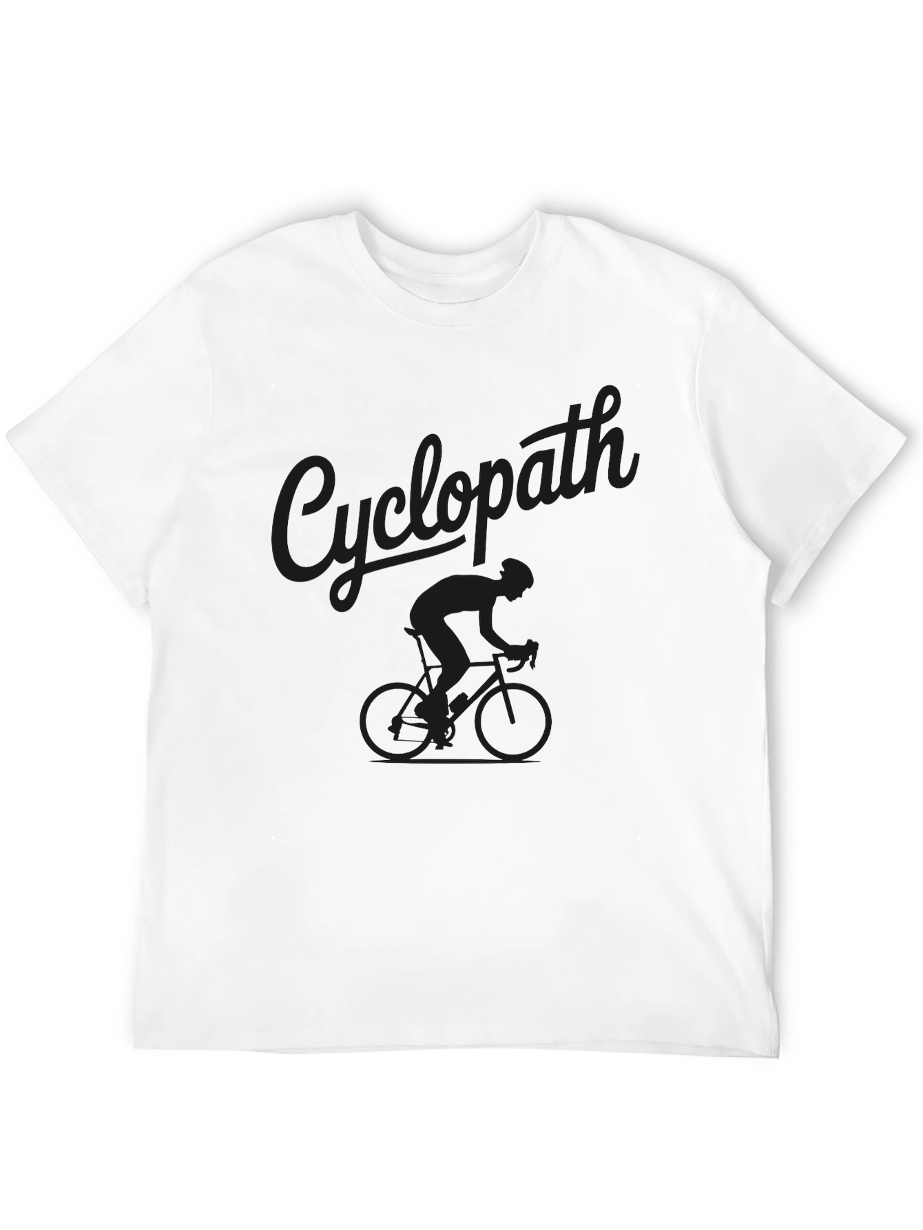 Cyclopath Black Graphic Tee - Cycling Enthusiast T-Shirt
