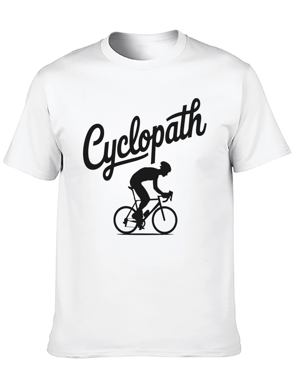 Cyclopath Black Graphic Tee - Cycling Enthusiast T-Shirt