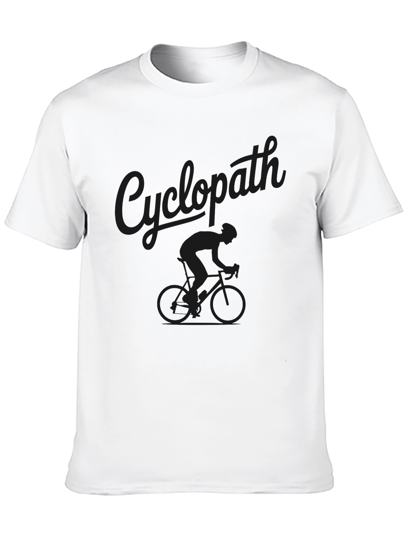 Cyclopath Black Graphic Tee - Cycling Enthusiast T-Shirt
