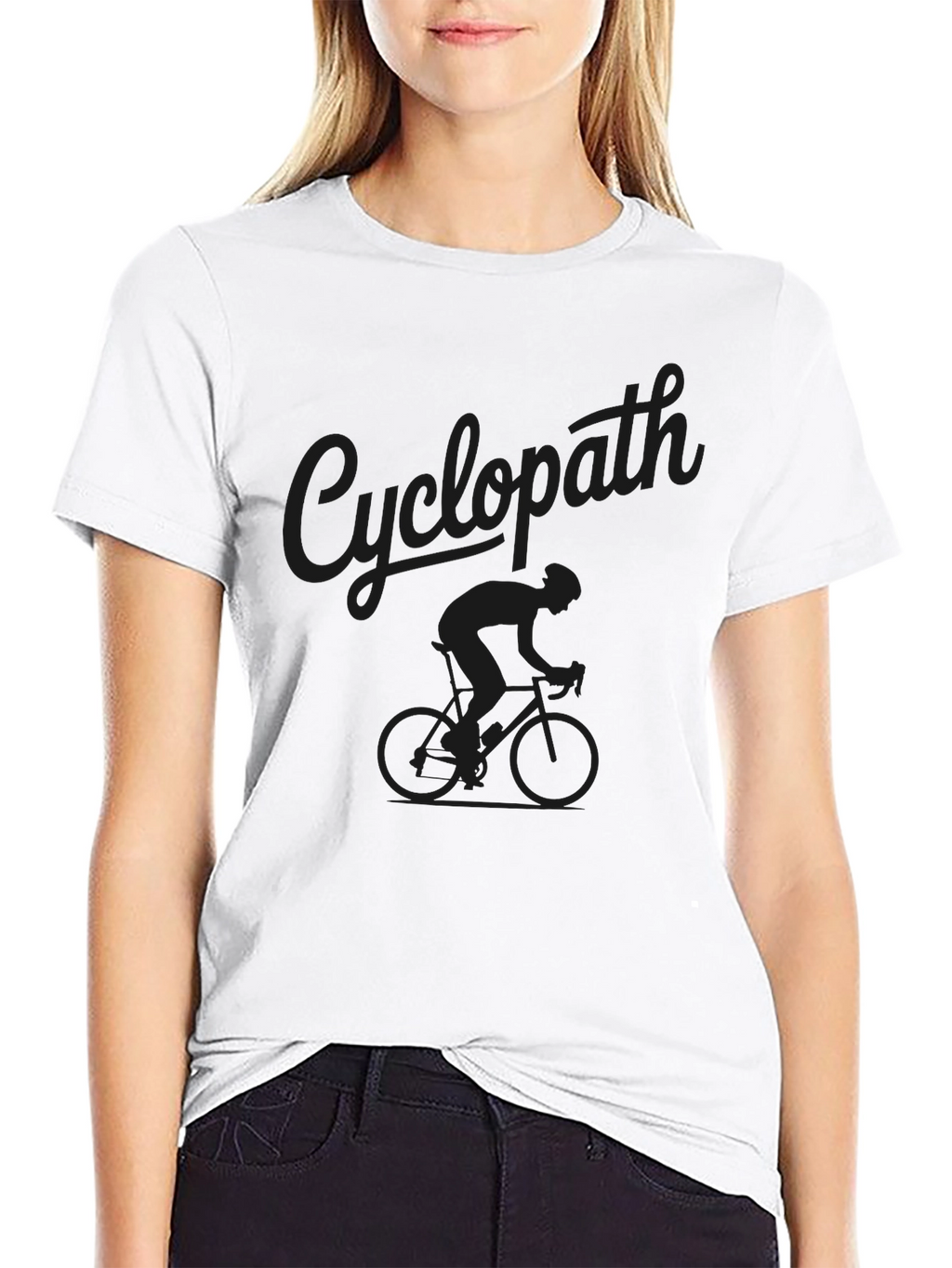 Cyclopath Black Graphic Tee - Cycling Enthusiast T-Shirt