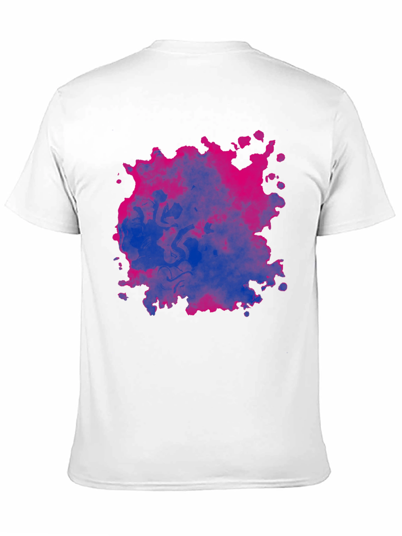 Bi Pride Splash T-Shirt - Black Cotton Blend