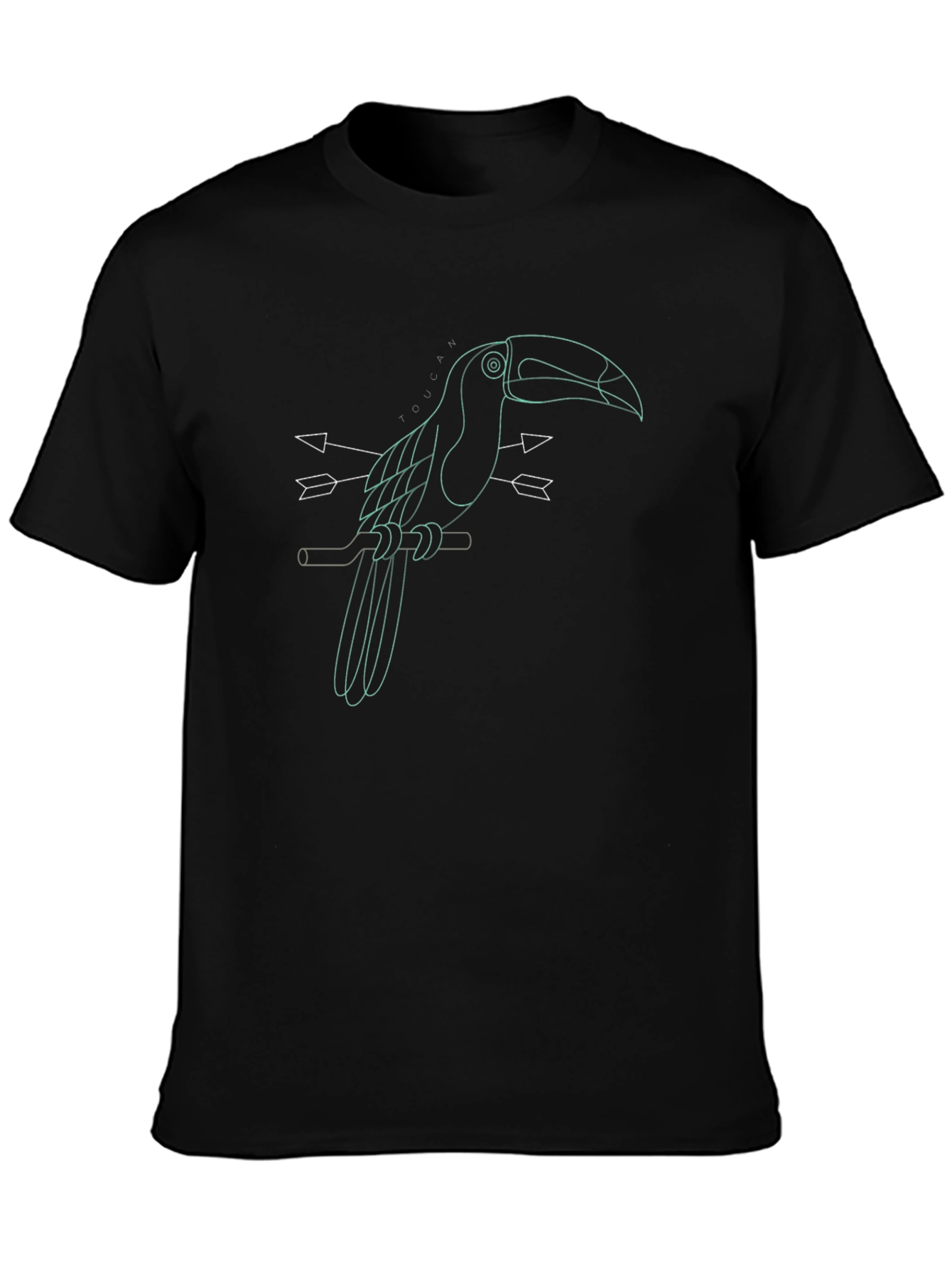 Black Toucan Arrow Graphic Tee