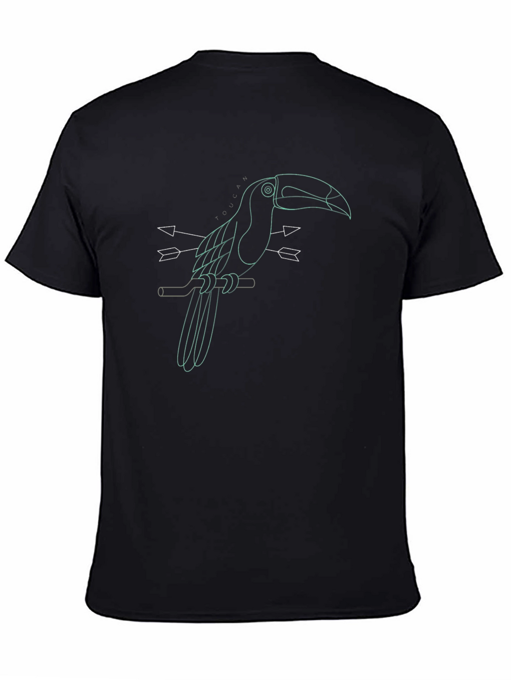 Black Toucan Arrow Graphic Tee