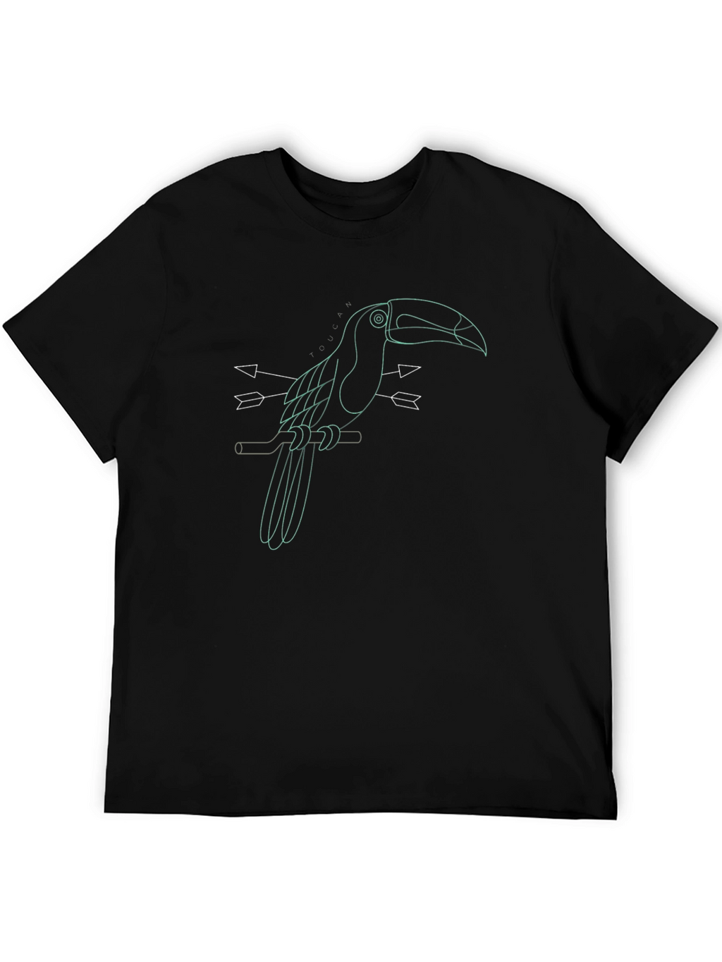 Black Toucan Arrow Graphic Tee