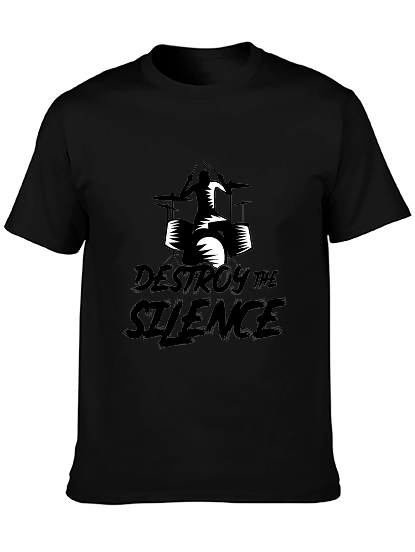 Destroy the Silence Graphic Tee - Black