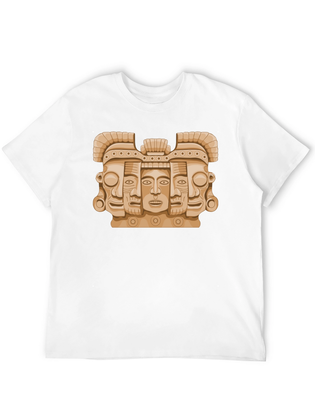 Aztec Art Graphic Tee - Stylish Mens Black T-Shirt