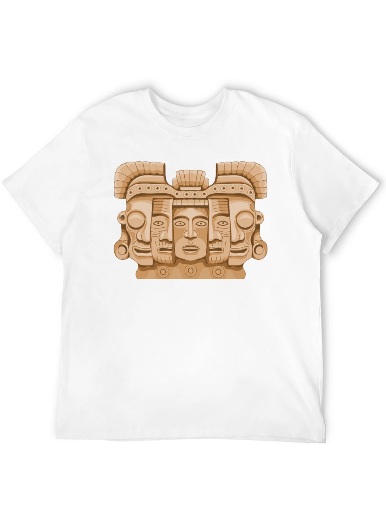 Aztec Art Graphic Tee - Stylish Mens Black T-Shirt