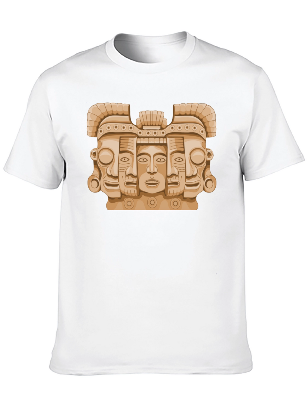 Aztec Art Graphic Tee - Stylish Mens Black T-Shirt