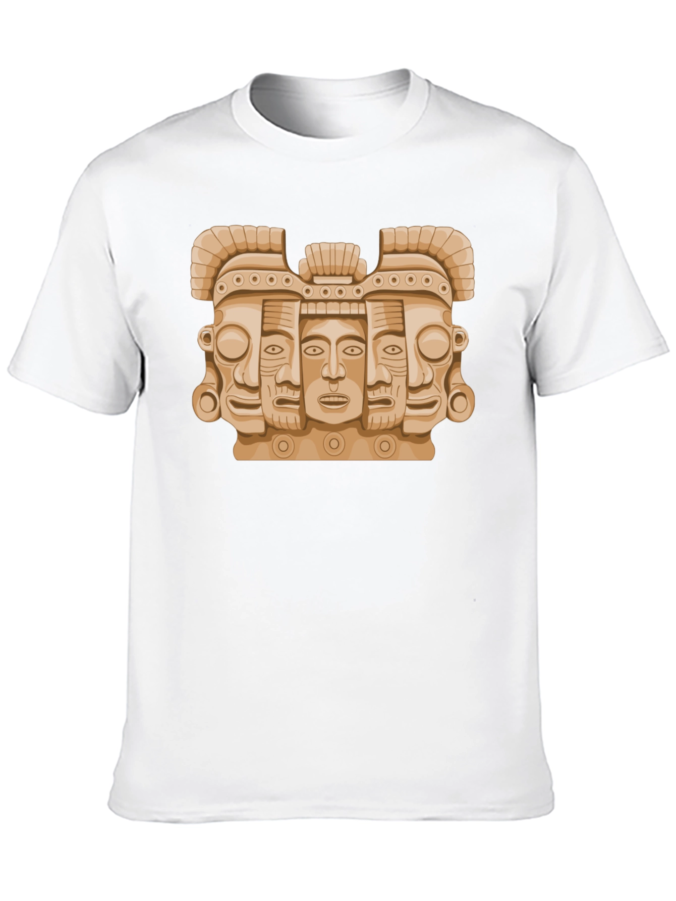 Aztec Art Graphic Tee - Stylish Mens Black T-Shirt