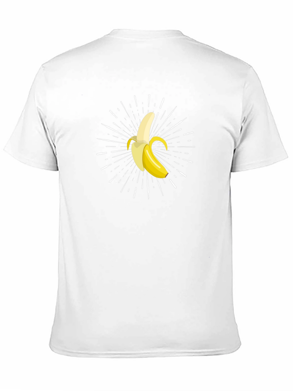 Banana Burst Graphic Tee - Black Cotton Comfort