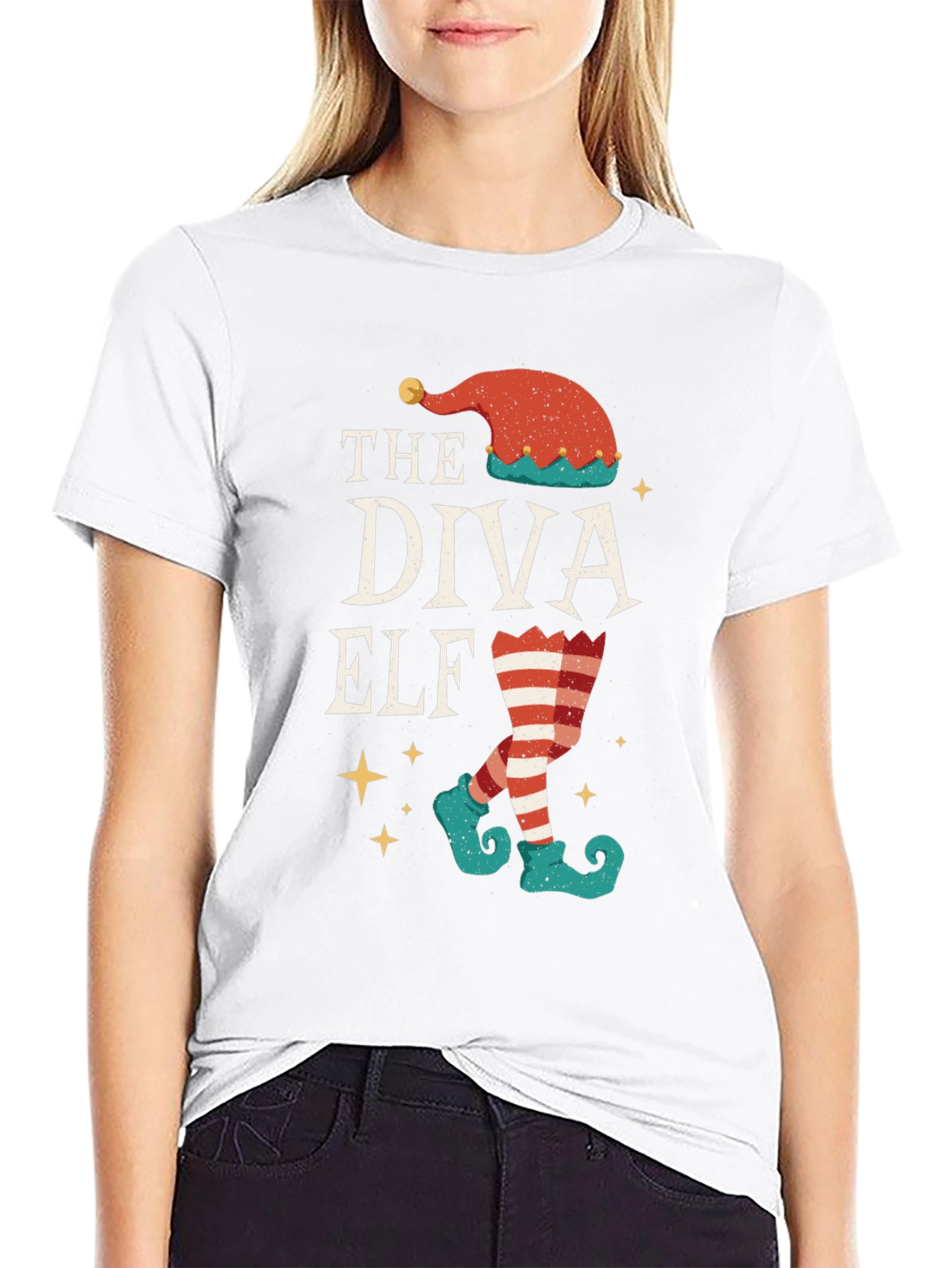 The Diva Elf Christmas T-Shirt