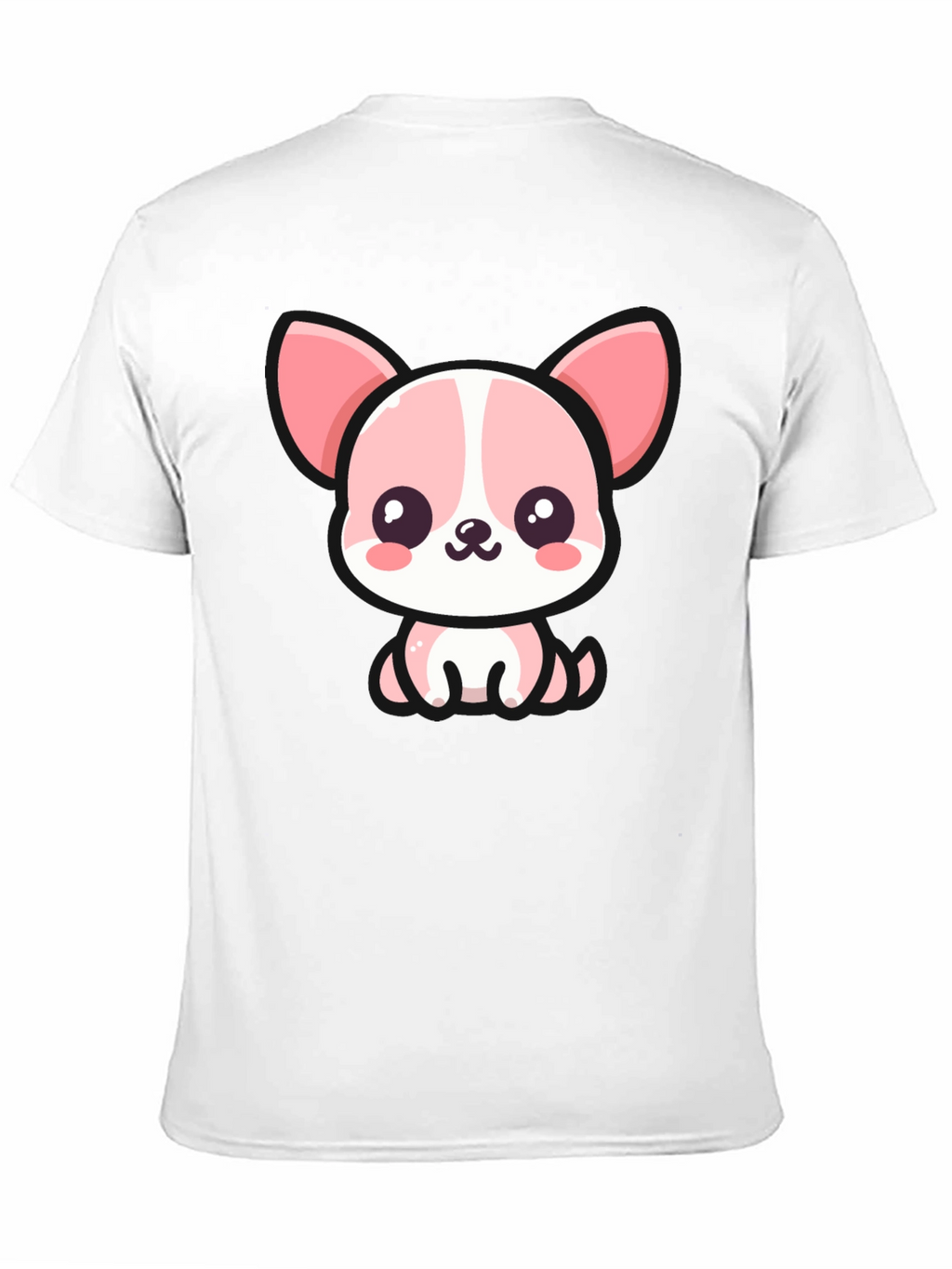 Kawaii Puppy Graphic Tee - Cute Cartoon Dog T-Shirt