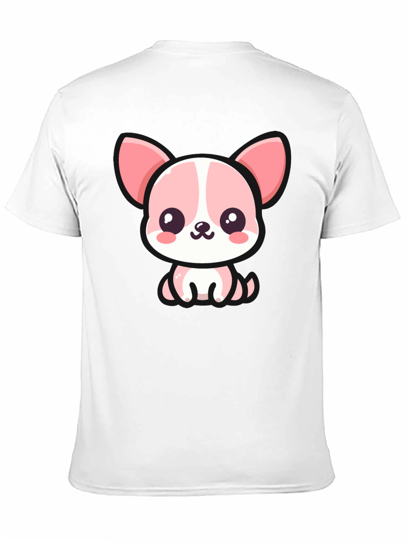 Kawaii Puppy Graphic Tee - Cute Cartoon Dog T-Shirt