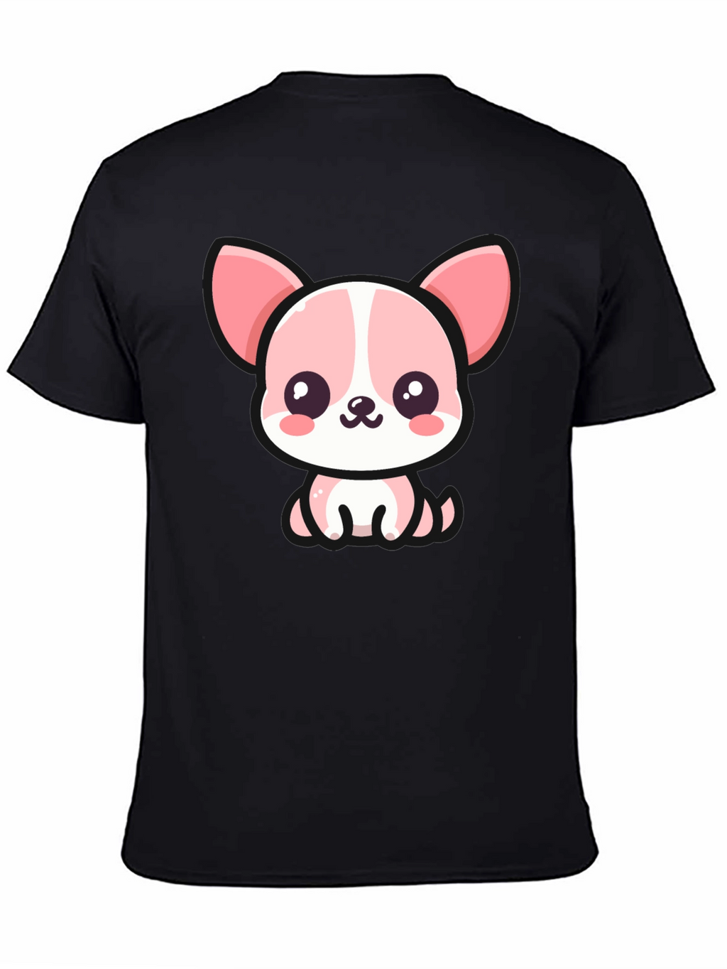 Kawaii Puppy Graphic Tee - Cute Cartoon Dog T-Shirt